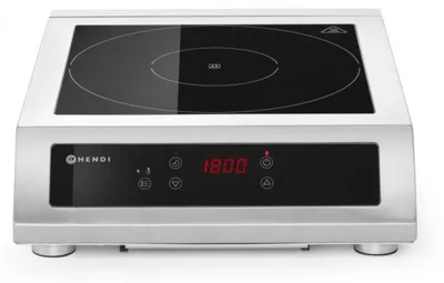 Immagine prodotto di Piano di cottura a induzione HENDI modello 3500 D XL, Profi Line, 230V/3500W, 390x560x(H)120mm