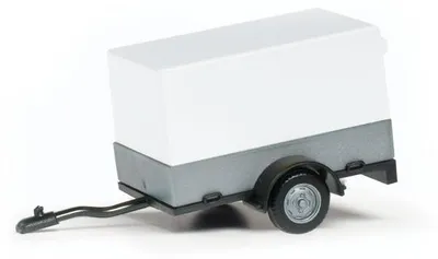 Produktbild von Herpa Z Zurüstteil PKW-Anhänger mit Plane weiß 051576