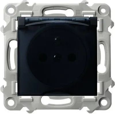 Produktbild von SZAFIR Spritzwassergeschützte Steckdose mit/ohne IP44 schwarz