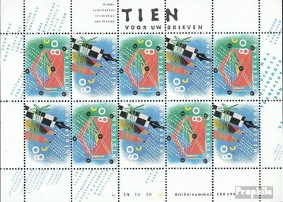 Produktbild von Briefmarken Niederlande 1993 Mi 1488A-1489A Kleinbogen (kompl.Ausg.) gestempelt Briefe