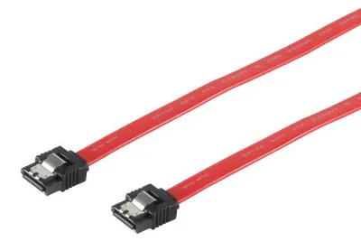 Produktbild von SATA-III-Kabel 3/6Gps. St./St. Befestigung 0,7m