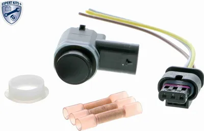 Produktbild von VEMO V10-72-10825 Einparkhilfe Parksensor Gewinkelt Schwarz für VW GOLF VI (5K1) Polo Schrägheck (6R1, 6C1) TIGUAN (5N) für AUDI A4 Avant (8K5, B8)