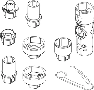 Produktbild von Hansgrohe Universal-Steckschlüsselsatz Axor