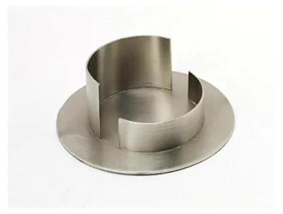 Produktbild von Kerzenhalter Messing vernickelt Silber matt, für Ø 6 cm Kerzen, Anlasskerzen