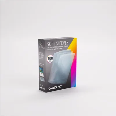 Produktbild von Gamegenic - Soft Sleeves 67x94mm Clear (100 Sleeves)