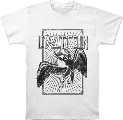 Obrázek produktu pro Led Zeppelin - "Icarus Burst" Tričko pro muže/dámy Uni RO1008 (L) (Bílá)