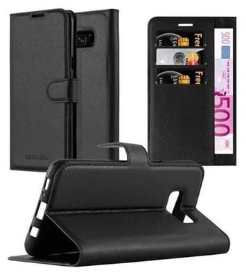 Produktbild von Cadorabo Hülle für Samsung Galaxy S8 Schutz Hülle in Schwarz Handyhülle Etui Case Cover Magnetverschluss