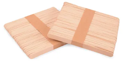 Produktbild von Eisstiele aus Holz, 100 Stück, 1 x 11,4 cm, kreative 3D-Kunst, Bastelprojekte, Heimdekoration