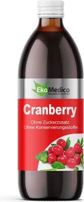 Immagine prodotto di Succo di mirtillo rosso EkaMedica: 1000ml di puro ristoro naturale