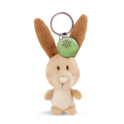 Produktbild von NICI Messenger Hase Schlüsselanhänger, mit Anhänger Ich bringe dir Glück, Schlüssel Anhänger, Glücksbringer, 7 cm, 47540