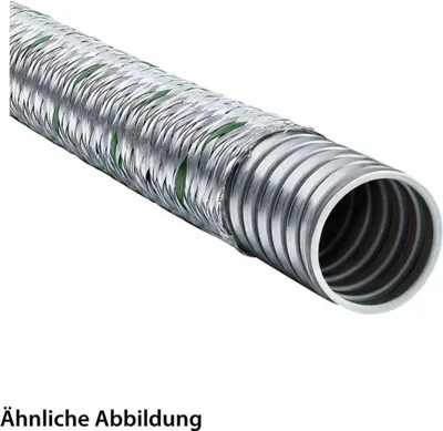 Produktbild von FLEXA SPR-EDU-AS Metallschutzschlauch mit Stahldrahtgeflecht AD 36,0mm, ID 29,0mm eingehaktes Profil,