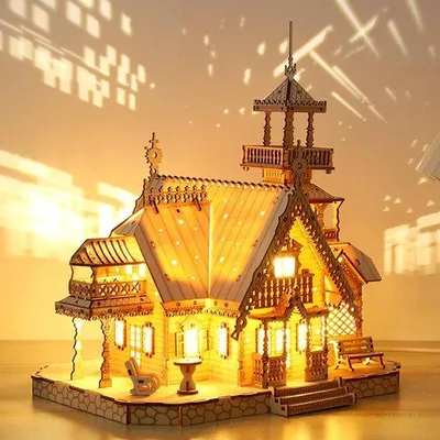 Produktbild von Famanu 3D Holzpuzzle Modellbausatz für Erwachsene - 267 Teile Bastelset