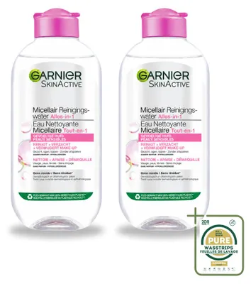 Obrázok produktu pre 2 x Garnier SkinActive Micelárna voda na citlivú pleť, 200 ml - balenie s 2 kusmi