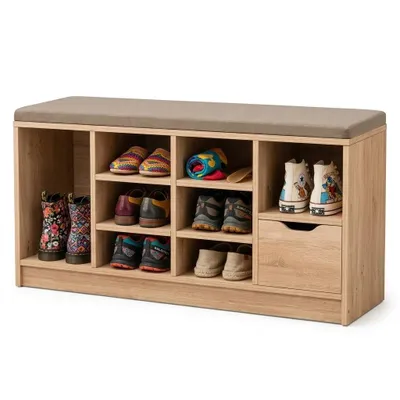 Produktbild von Schuhschrank mit Sitzfläche, Loft-Sonoma, Flurbank mit Schublade, 100 cm