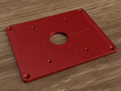 Image de ABS Plaque de fixation Plaque d'insertion pour table de fraisage Ryobi RRT-1600-K RRT1600K