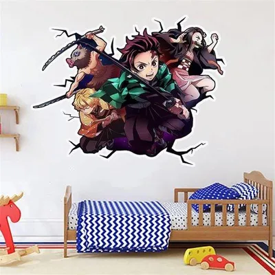 Produktbild von Kinderzimmer Hintergrundwand Dekoration Selbstklebende Anime Poster Aufkleber