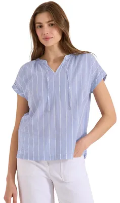 Productafbeelding van Cecil gestreepte structuurblouse, blauw, maat M