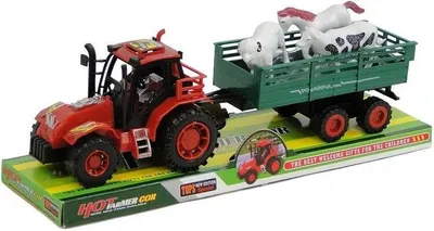 Obrázok produktu pre Traktor s prívesom a zvieratami