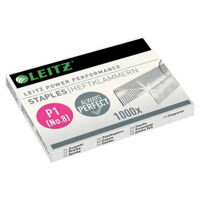 Produktbild von Leitz Power Performance P1 No 8, 1000 Heftklammern, 20 g, 20 x 50 x 10 mm