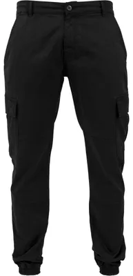 Produktbild von Urban Classics Herren Washed Cargo Twill Jogging Pants Hose, Schwarz (Black 7),