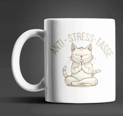 Produktbild von Katze Anti Stress Keramik Kaffeetasse Teetasse Tasse Geschenke