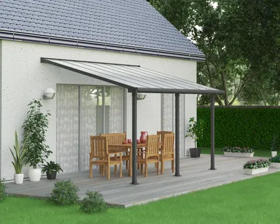 Obrázok produktu pre Kryt terasy Palram - Canopia Olympia 3x4,2 425 x 295 cm RAL7016 sivá