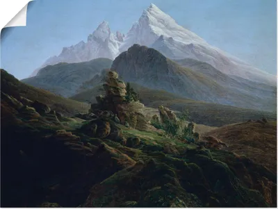 Produktbild von ARTland Poster Der Watzmann. Um 1824 Größe: 80x60 cm