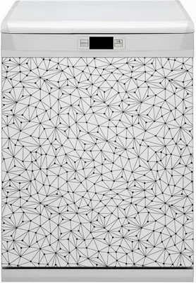 Produktbild von Magnete  Küche Magnetmatte Magnet für Spülmaschine Abwaschbar Nachbildung 60x70 cm  - Linien und Punkte