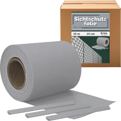 Produktbild von Sichtschutz PVC Sichtschutzstreifen für Doppelstabmatten Zaun Doppelstabmattenzaun Stabmattenzaun Gartenzaun Auswahl 5 Farben Kingpower, Farbe:Grau, Rollenlänge:35 m