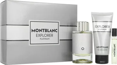 Obrázok produktu pre Mont Blanc - Explorer Platinum Darčeková sada EDP 100 ml, sprchový gél 100 ml a miniatúrna EDT 7,5 ml 100 ml