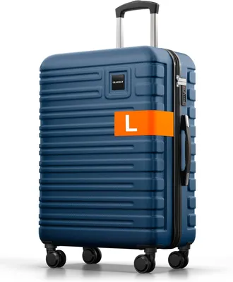 Imagen del producto de Maleta rígida de policarbonato, 67 cm, 60 litros, con ruedas suaves, ideal para viajes