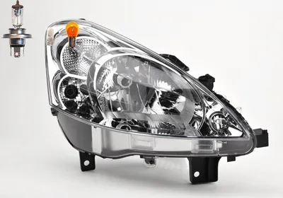 Produktbild von Scheinwerfer passend für Peugeot Partner 7 04/2008-02/12 RE Leuchtmittel 00006206K4 6206K4 Johns