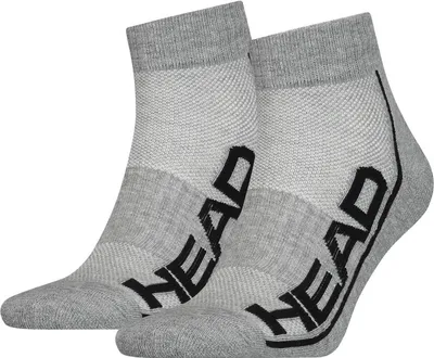 Produktbild von 2er Pack HEAD Performance Quarter Socken Uni grey 35-38