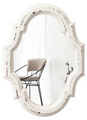 Immagine prodotto di Specchio da parete decorativo in stile rustico, 28 x 20 cm