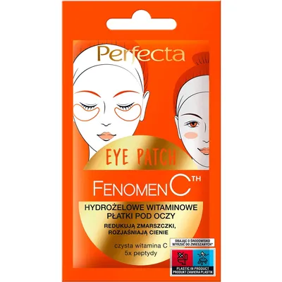 Produktbild von Perfecta Fenomen C Eye Patch Hydrożelowe witaminowe płatki pod oczy, 2 sztuki