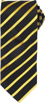 Produktbild von Premier - Krawatte - Sport LT2642 (Einheitsgröße) (Schwarz/Gold)