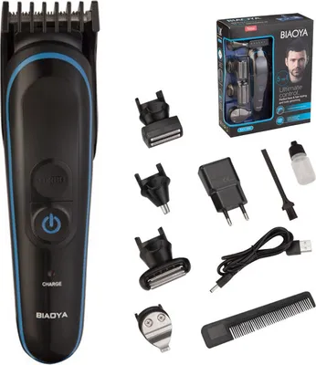Image de kit tondeuse à cheveux multifonctions 5 en 1 Tondeuse à cheveux électrique Tondeuse à nez Tondeuse à barbe pour une utilisation à domicile