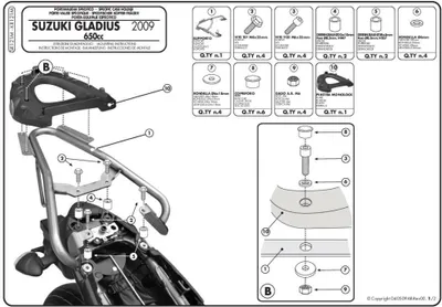 Immagine prodotto di Portapacchi Monolock GIVI SR121M con piastra