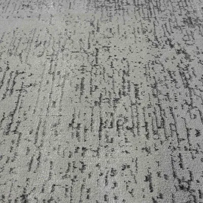 Produktbild von Teppich Wohnzimmer Schlafzimmer Kurzflor Palmen Muster Blumen Polyester, Farbe:Grau, Maße:160x230 cm