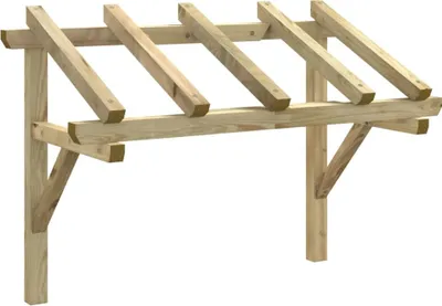 Obrázek produktu pro vidaXL Dveřní stříška 150x100x100 cm z masivního borovicového dřeva