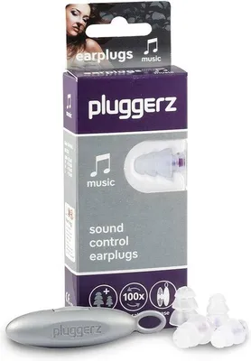Productafbeelding van Oordopjes voor muziek, 2 paar, zacht, 22 dB, geschikt voor festivals