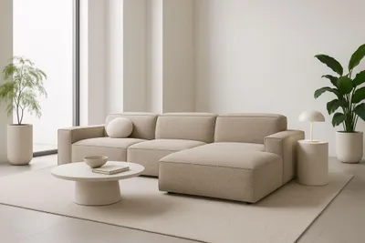 Produktbild von Kaiser Möbel Ecksofa Cursal L-Form, Stoff Artico, Beige, Rechts