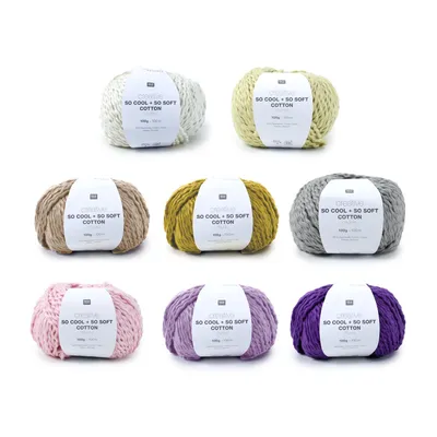 Produktbild von Rico creative So cool+ so soft Baumwolle chunky (100g/100m) 012 schwarz