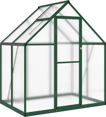 Obrázek produktu pro vidaXL Skleník se základovým rámem zelený 169x114x195 cm hliník