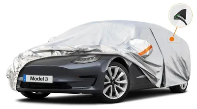 Obrázok produktu pre Autopoťahy, vodeodolné a priedušné, pre model Tesla Model 3 (ročníky 2017-2025), farba: strieborná