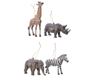 Imagen del producto de Adornos navideños con motivos de animales, surtido variado
