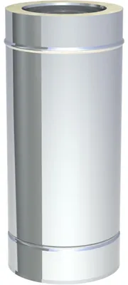 Produktbild von Jeremias DW-FU Edelstahl Abgassystem Längenelement Ø 400mm 500mm für Öl Gas Festbrennstoff Feuerstätten  doppelwandig mineralisch isoliert