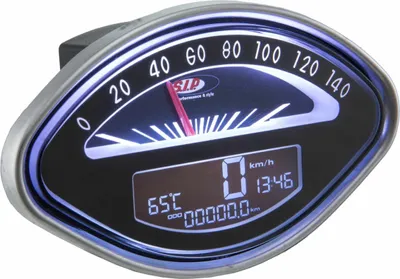 Immagine prodotto di Contachilometri/Contagiri SIP 2.0 Digitale Nero LCD 20 Funzioni 140 km/h 14.000 rpm