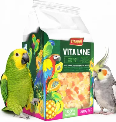 Zdjęcie produktu dla Vitapol VITALINE - Tropikalne owoce dla wszystkich papug 200g