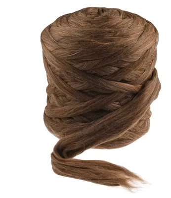 1m Filzwolle meliert Märchenwolle Merino Nassfilzen Trockenfilzen Spinnen Meterware melange braun